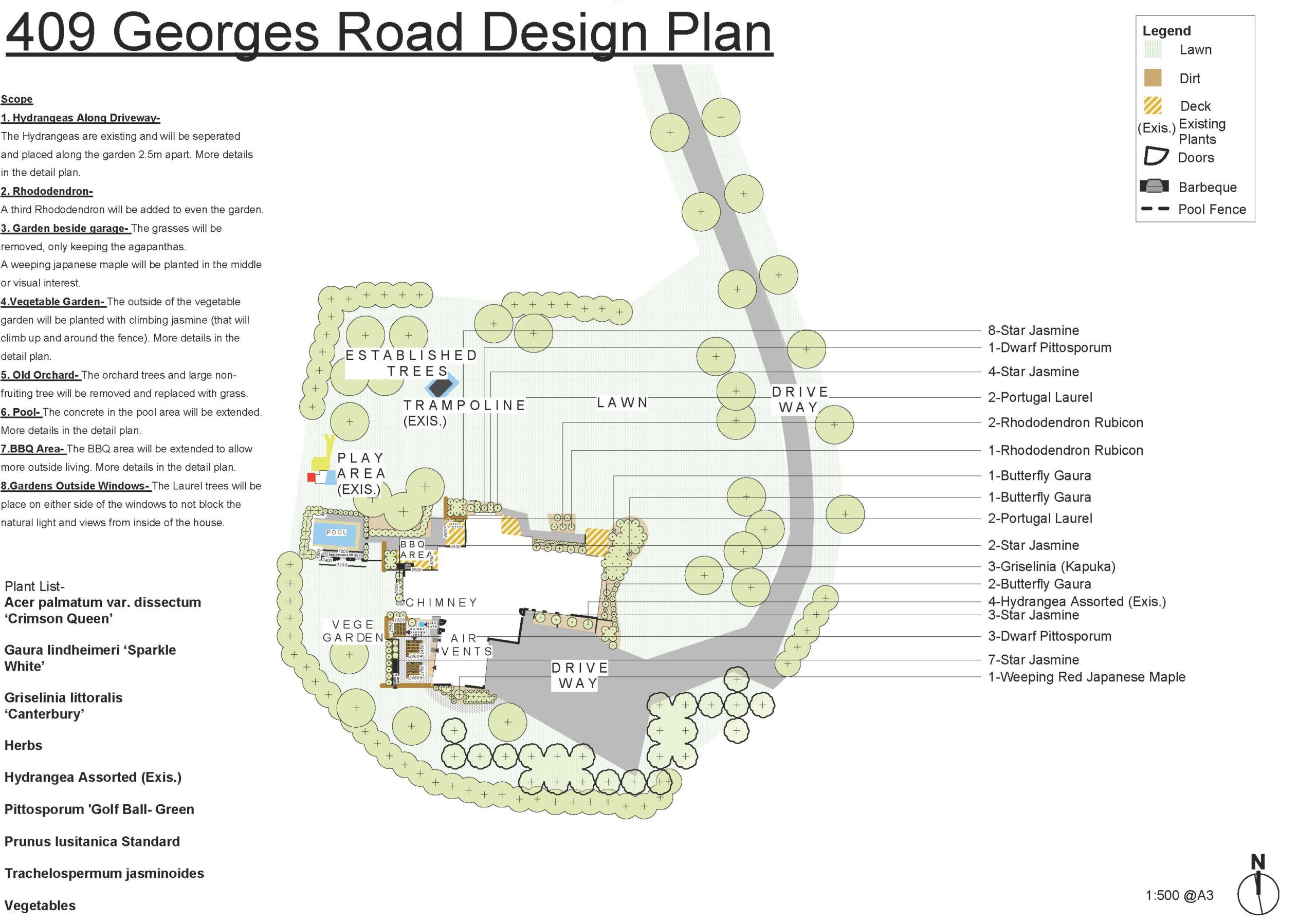Home georges road main plan